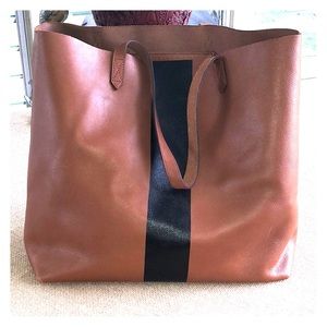 Madewell paint stripe tote bag